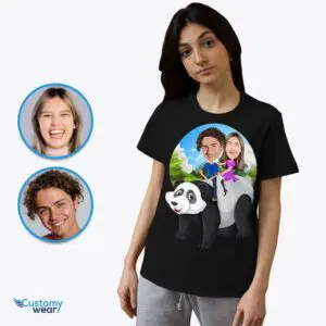 Custom Panda Couple T-Shirts – Personalized Matching Adventure Shirts Adult shirts www.customywear.com