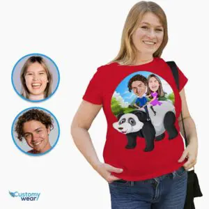 Custom Panda Couple T-Shirts – Personalized Matching Adventure Shirts Adult shirts www.customywear.com