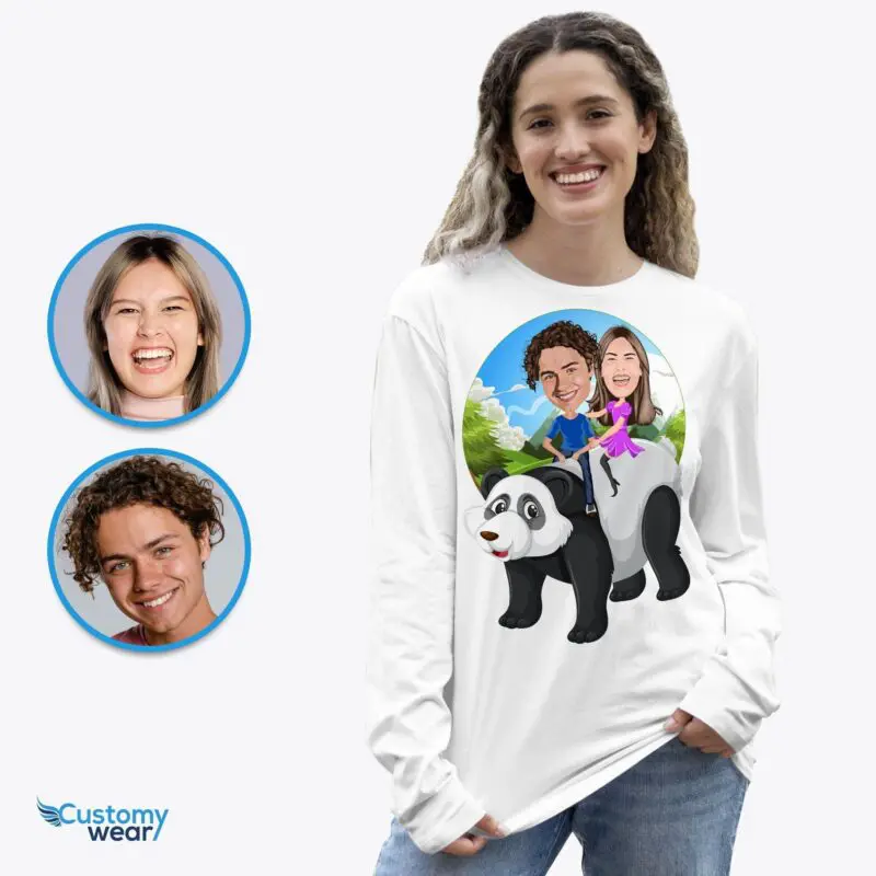 Custom Panda Couple T-Shirts – Personalized Matching Adventure Shirts Adult shirts www.customywear.com
