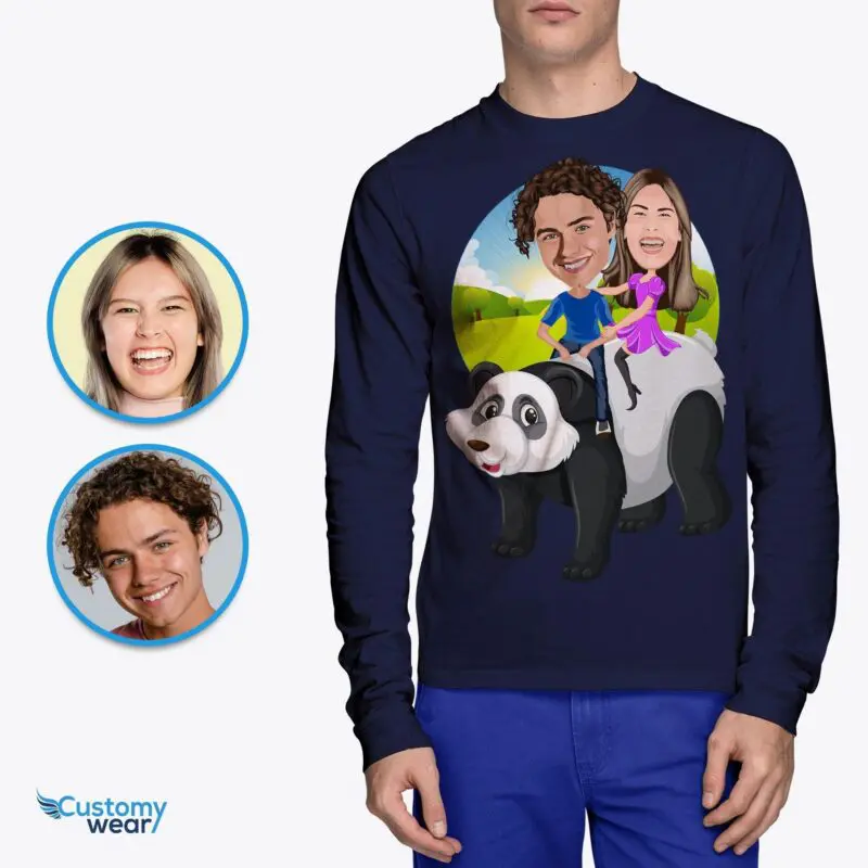 Custom Panda Adventure T-Shirts – Personalized Nature Couple Shirts Adult shirts www.customywear.com