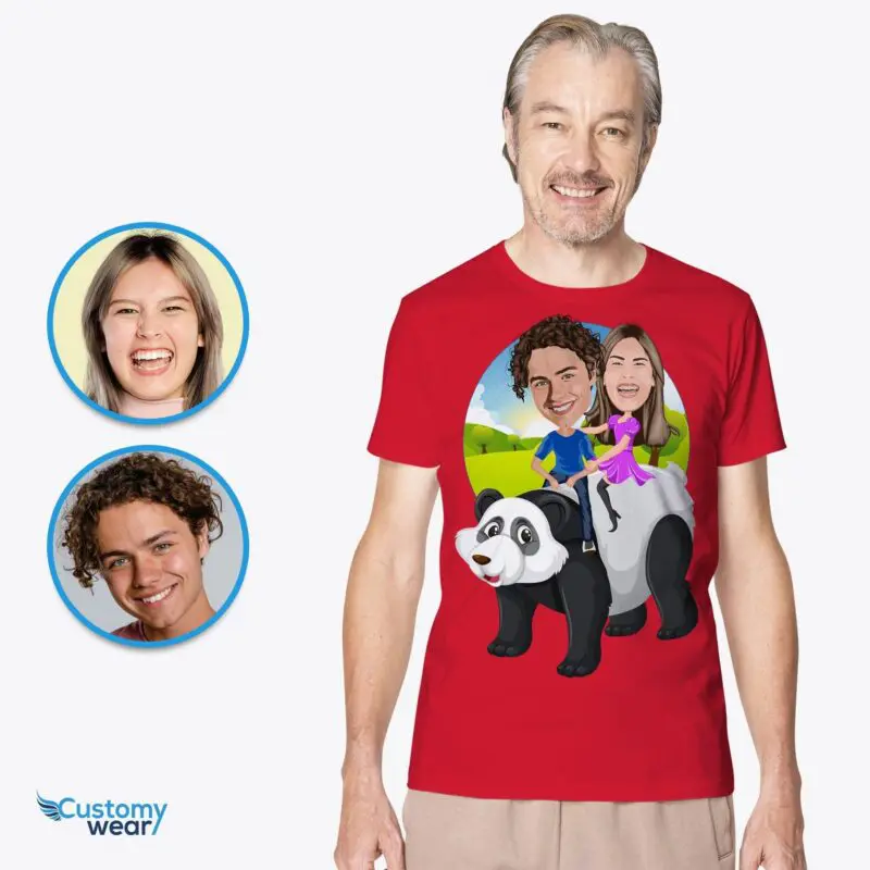 Custom Panda Adventure T-Shirts – Personalized Nature Couple Shirts Adult shirts www.customywear.com