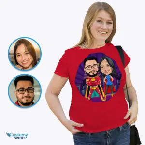 Custom Superhero Couples Shirts – Personalized Relationship Gifts Adult shirts www.customywear.com