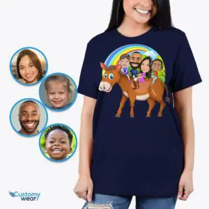 Custom Donkey Family Shirt – Personalized Llama Animal Gift Adult shirts www.customywear.com