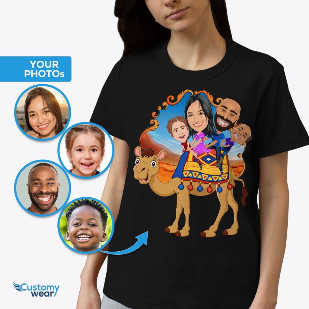 Personalized Camel Family T-Shirts | Custom Vacation & Animal Portrait Tees Adult shirts www.customywear.com