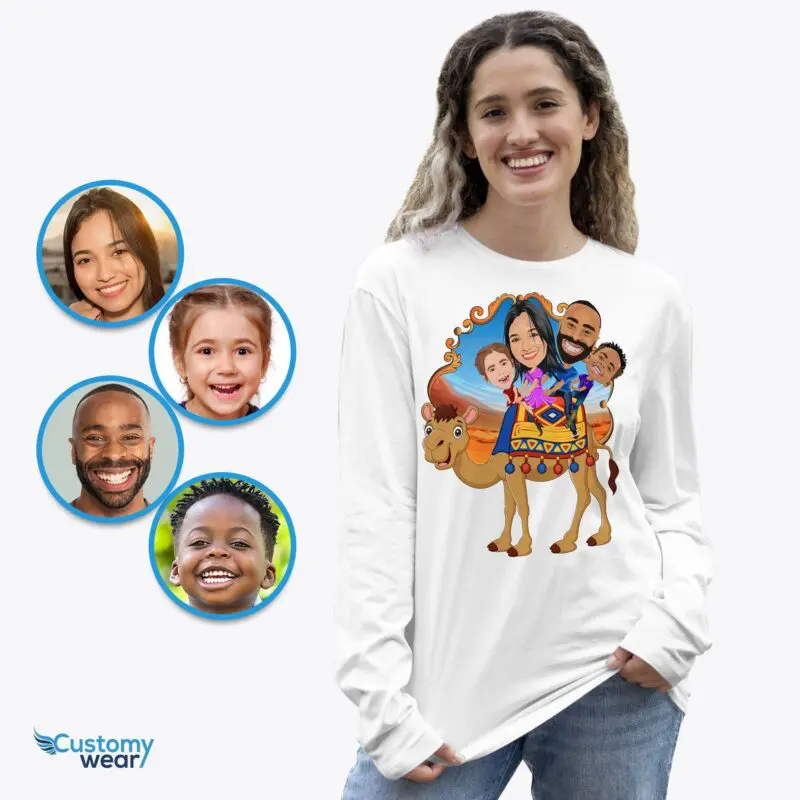Personalized Camel Family T-Shirts | Custom Vacation & Animal Portrait Tees Adult shirts www.customywear.com