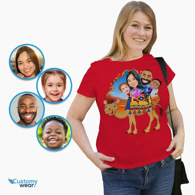 Personalized Camel Family T-Shirts | Custom Vacation & Animal Portrait Tees Adult shirts www.customywear.com