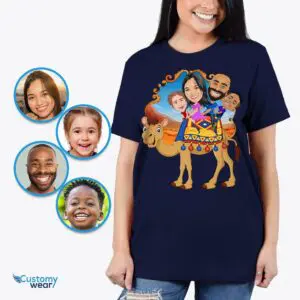 Personalized Camel Family T-Shirts | Custom Vacation & Animal Portrait Tees Adult shirts www.customywear.com