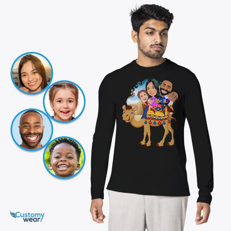 Create Your Personalized Camel Adventure Tee | Custom Family Desert Shirt Adult shirts www.customywear.com