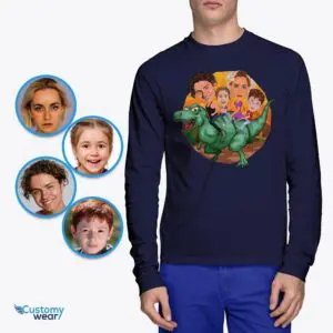 Create Your Personalized Dinosaur Family Tee | Custom Family Vacation T-Shirts Adult shirts www.customywear.com