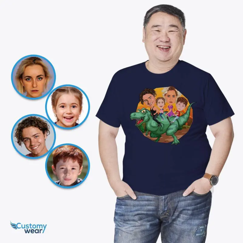 Create Your Personalized Dinosaur Family Tee | Custom Family Vacation T-Shirts Adult shirts www.customywear.com