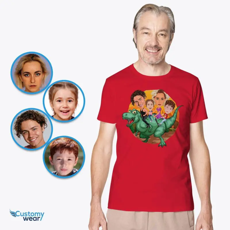 Create Your Personalized Dinosaur Family Tee | Custom Family Vacation T-Shirts Adult shirts www.customywear.com