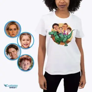 Custom Dinosaur Family Shirt | Personalized Vacation Tee for Mom and Women Adult shirts www.customywear.com