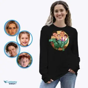 Custom Dinosaur Family Shirt | Personalized Vacation Tee for Mom and Women Adult shirts www.customywear.com