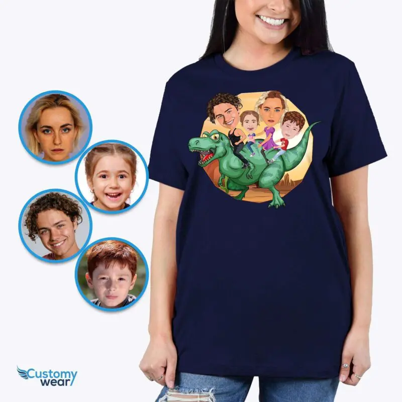 Custom Dinosaur Family Shirt | Personalized Vacation Tee for Mom and Women Adult shirts www.customywear.com