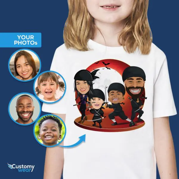 Custom Ninja Family Shirts | Personalized Ninja Gifts for Kids and Adults Axtra - ALL vector shirts - male www.customywear.com