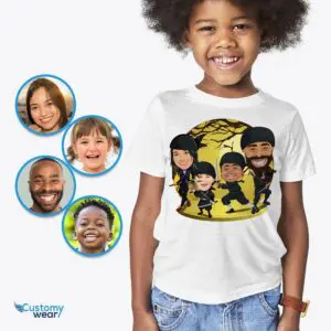 Personalized Ninja Family Shirts – Transform Your Photos into Custom Tees Axtra - ALL vector shirts - male www.customywear.com