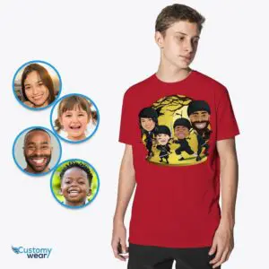 Personalized Ninja Family Shirts – Transform Your Photos into Custom Tees Axtra - ALL vector shirts - male www.customywear.com