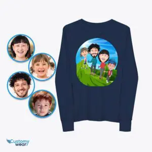 Custom Family Adventure T-Shirts – Transform Your Photo into Personalized Tees Axtra - ALL vector shirts - male www.customywear.com