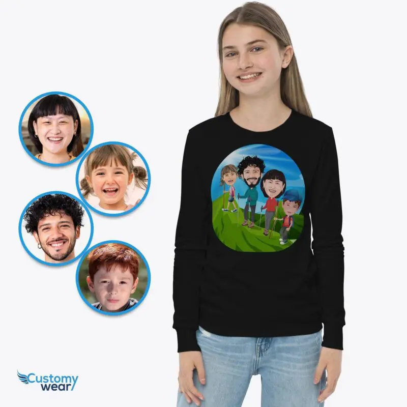 Custom Family Adventure T-Shirts – Transform Your Photo into Personalized Tees Axtra - ALL vector shirts - male www.customywear.com