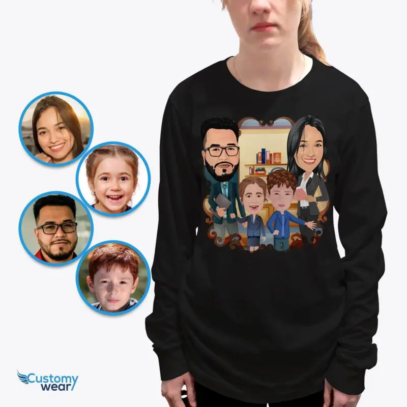 Personalized Teacher Family Shirts – Transform Your Photos into Custom Tees Adult shirts www.customywear.com