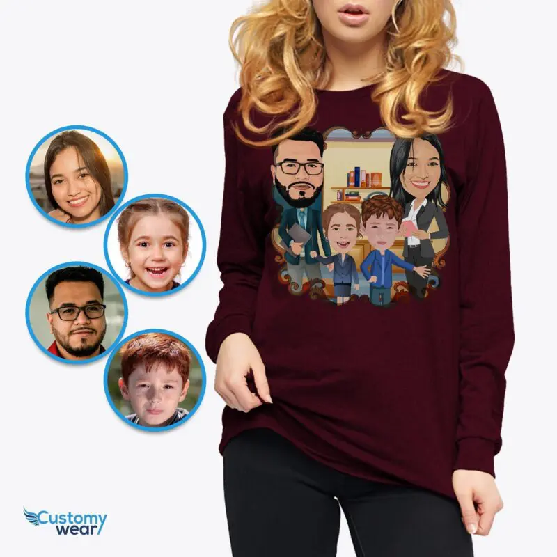 Personalized Teacher Family Shirts – Transform Your Photos into Custom Tees Adult shirts www.customywear.com