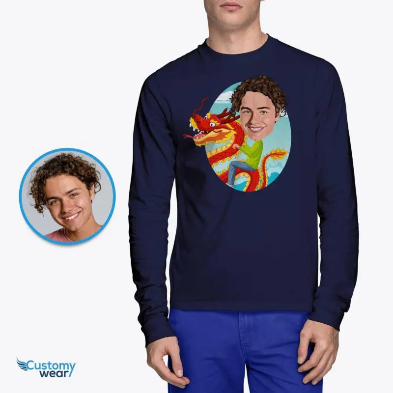 Custom Chinese Dragon Ride Shirt – Personalized Fantasy Tee Animal Lovers www.customywear.com