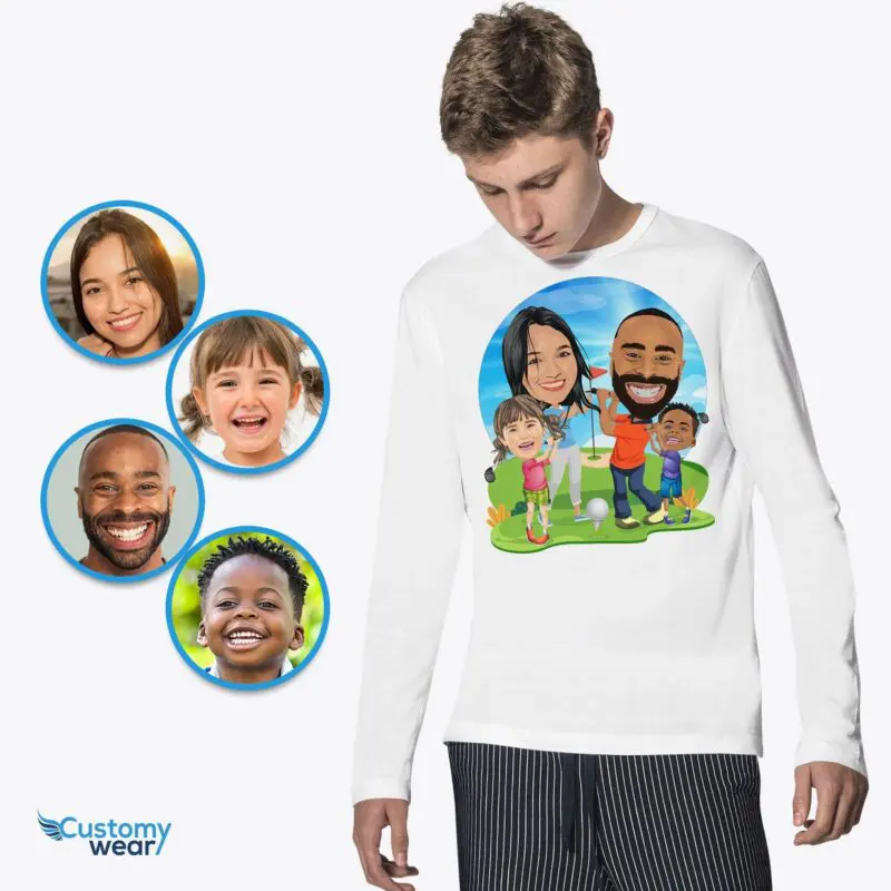 Custom Golf Family Shirt – Youth Golf Tee, Personalized Golf Gifts for Boys Golf Player shirts www.customywear.com
