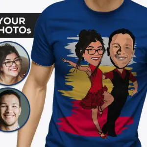 Custom Tango Dance Photo T-Shirt – Capture Your Passion in Personalized Style Adult shirts www.customywear.com