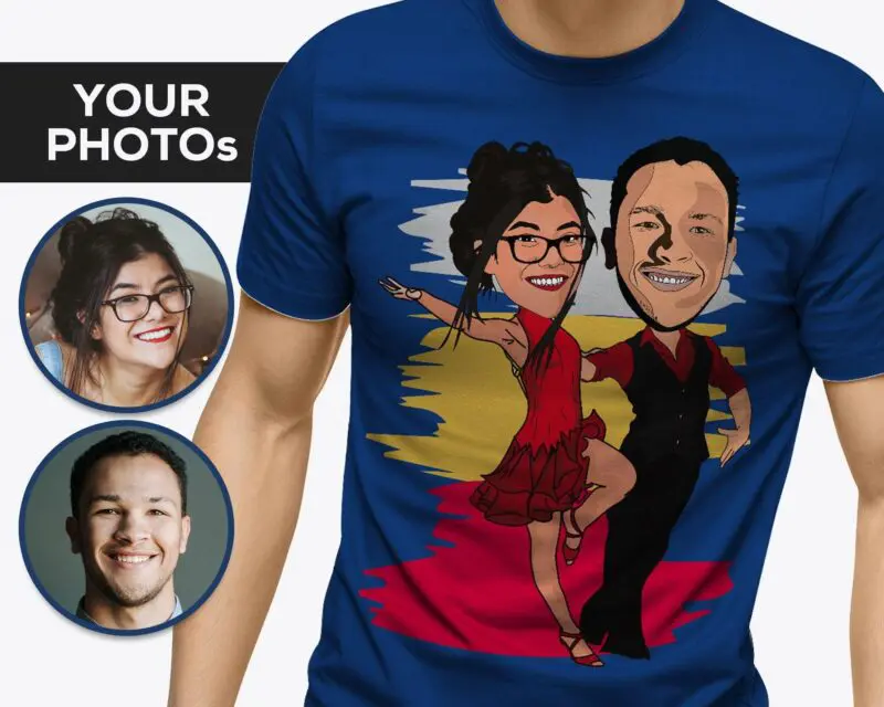 Custom Tango Dance Photo T-Shirt – Capture Your Passion in Personalized Style Adult shirts www.customywear.com