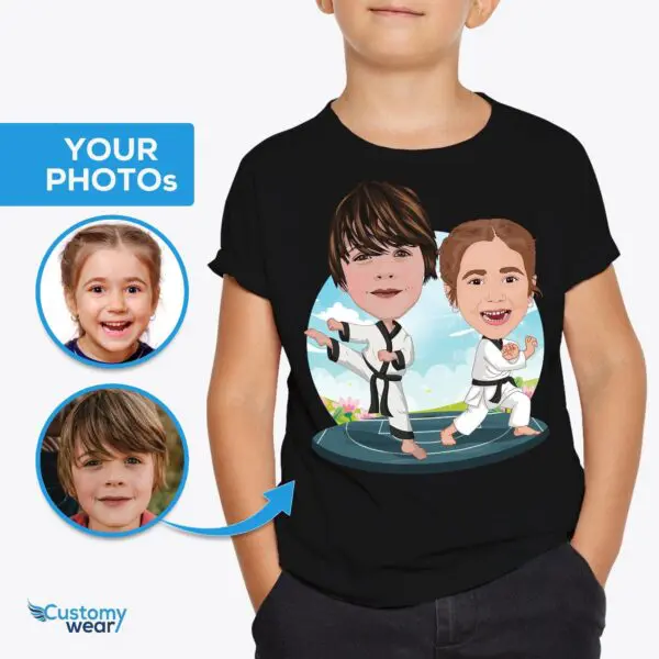 Custom Karate Siblings Kids Tee – Personalized Martial Arts Gift Custom arts - Karate www.customywear.com