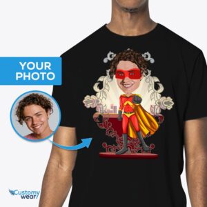 Personalized Superhero Dad T-Shirt | Custom Superhero Gift for Him Adult shirts www.customywear.com