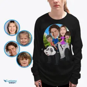 Personalized Panda Family T-Shirt | Custom Mom Memorial Gift Adult shirts www.customywear.com