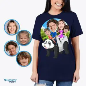 Personalized Panda Family T-Shirt | Custom Mom Memorial Gift Adult shirts www.customywear.com