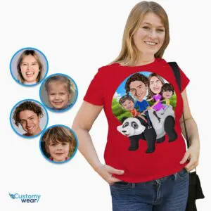 Personalized Panda Family T-Shirt | Custom Mom Memorial Gift Adult shirts www.customywear.com