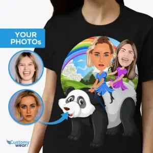 Custom Panda Shirt for Couples | LGBTQ Rainbow Funny Tee Axtra - ALL vector shirts - male www.customywear.com