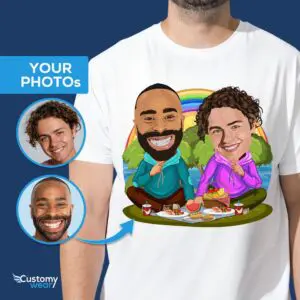 Custom Picnic Shirt for Gay Couples – Rainbow Summer Tee Axtra - ALL vector shirts - male www.customywear.com