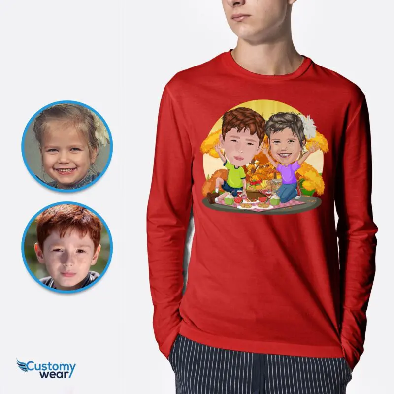 Custom Picnic Siblings Shirt | Youth Adventure Summer Tee Axtra - ALL vector shirts - male www.customywear.com