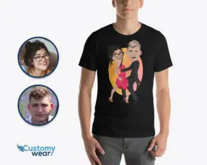 Personalized Latin Tango Dancer Couple T-Shirt | Custom Dance Passion Tee Adult shirts www.customywear.com