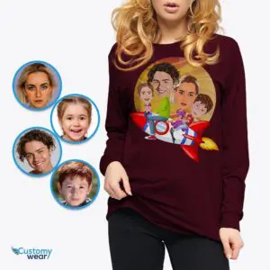 Create Your Own Rocket Family Adventure T-Shirt | Custom Photo Tee Adult shirts www.customywear.com