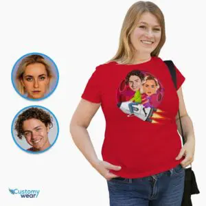 Take Off Together – Personalized Rocket Ride Couples Shirt – Sci-Fi Matching Tee Adult shirts www.customywear.com