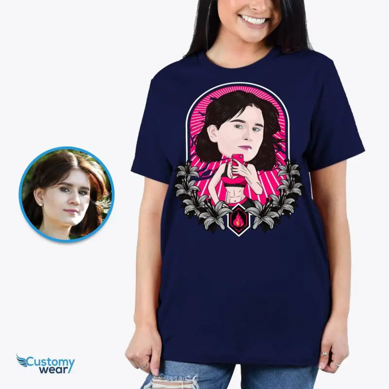 Personalized Selfie T-Shirt for Women | Custom Photo Tee Adult shirts www.customywear.com