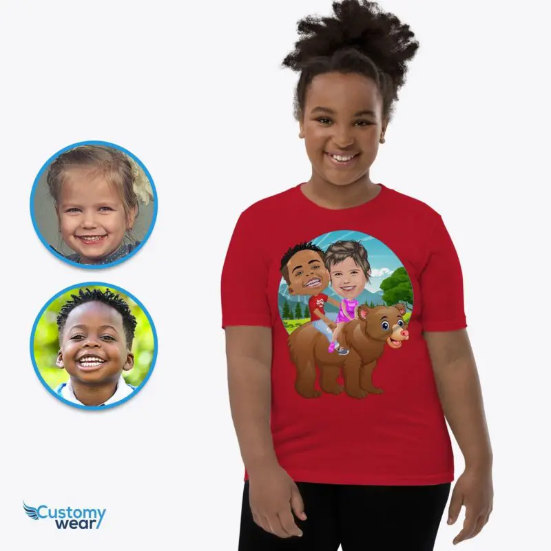 Personalized Siblings Bear Shirt | Creative Family Fun! Axtra - ALL vector shirts - male www.customywear.com