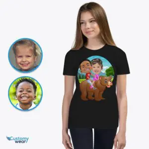 Personalized Siblings Bear Shirt | Creative Family Fun! Axtra - ALL vector shirts - male www.customywear.com