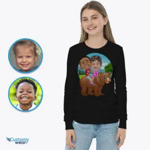 Personalized Siblings Bear Shirt | Creative Family Fun! Axtra - ALL vector shirts - male www.customywear.com