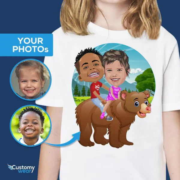 Personalized Siblings Bear Shirt | Creative Family Fun! Axtra - ALL vector shirts - male www.customywear.com