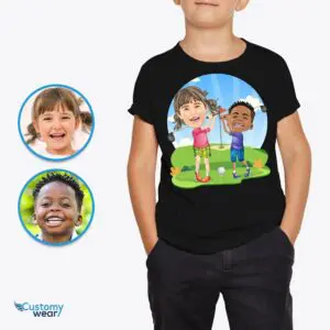 Personalized Siblings Golf Shirt | Swing into Fun and Style! Golf Player shirts www.customywear.com