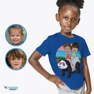 Custom Panda Portrait Tee | Personalized Adventure Shirt for Kids Axtra - ALL vector shirts - male www.customywear.com