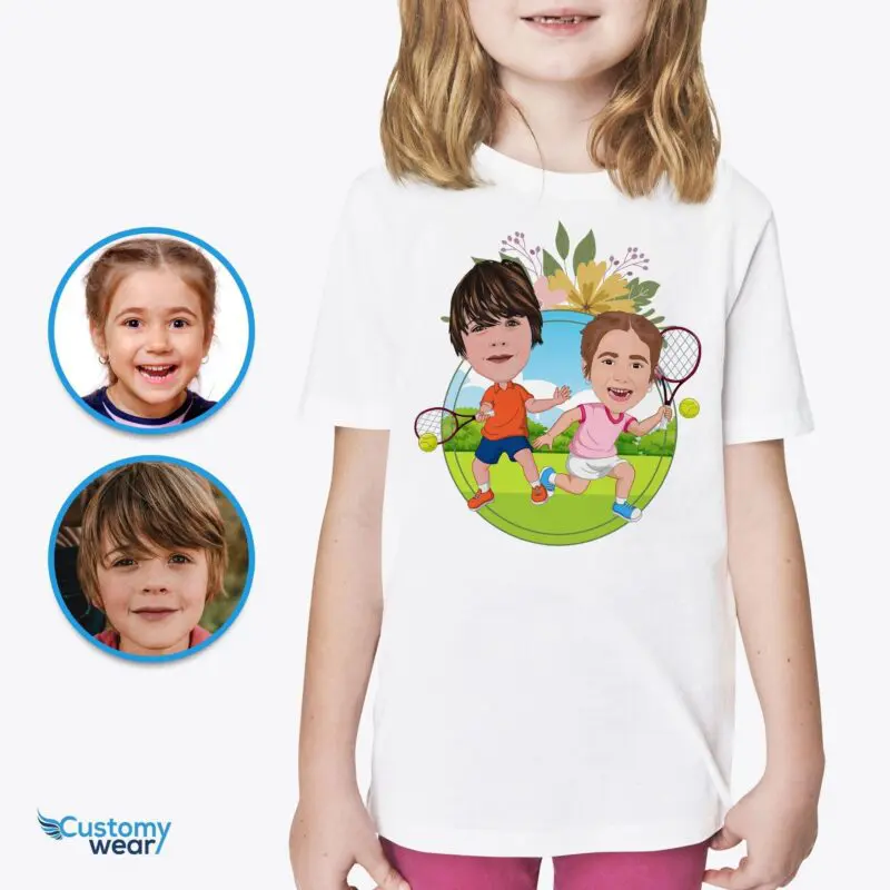Serve Style with Personalized Youth Tennis Shirts – Create Your Custom Siblings Tennis Gifts Today! Axtra - ALL vector shirts - male www.customywear.com