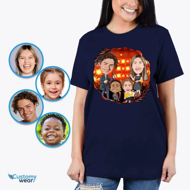 Transform Your Photos to Custom Singer Family Shirts | Personalized Music Teacher Gift Adult shirts www.customywear.com