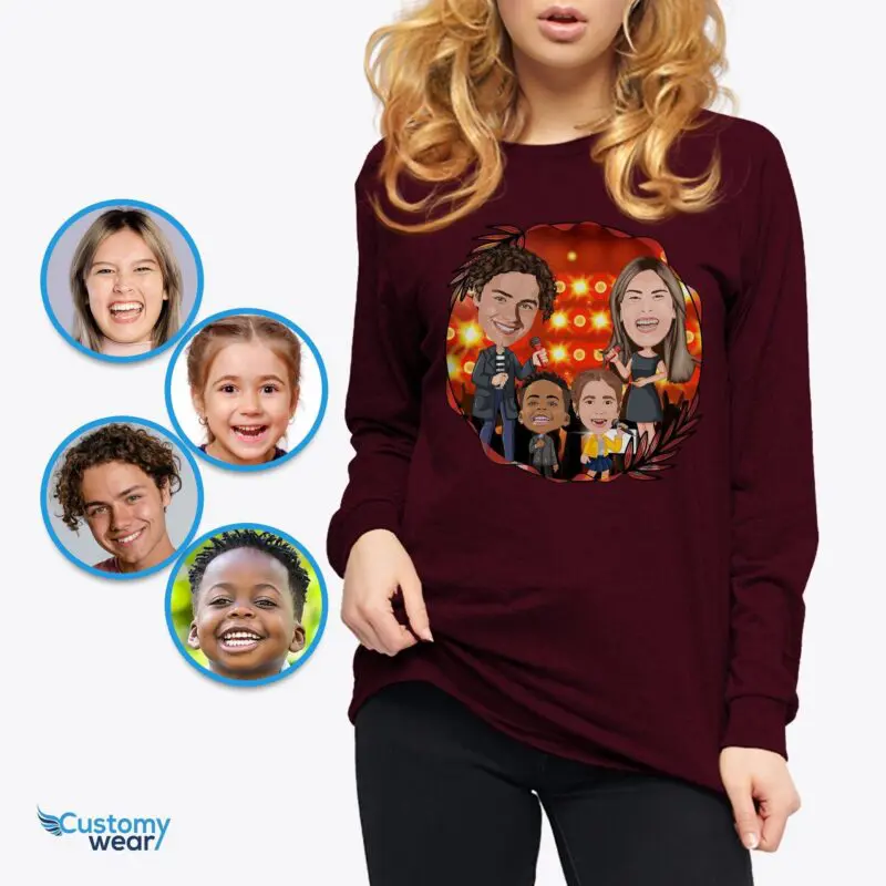 Transform Your Photos to Custom Singer Family Shirts | Personalized Music Teacher Gift Adult shirts www.customywear.com